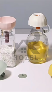 ROZEL Corong Air Minyak Mini Praktis Multifungsi Serbaguna / Corong Mini Portable Bahan Kualitas Tinggi / Corong Bisa dijadikan Tempat Bumbu Warna Estetik