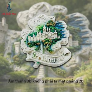 1Pc Irish Castle 3D Nam Châm Gắn Tủ Lạnh Thiết Kế Cỏ Bốn Lá Du Lịch Thế Giới Lưu Niệm Cho Trang Trí Văn Phòng Tại Nhà Phòng Bếp Độc Đáo Quà Tặng