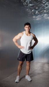 Lockerwear Baju Sleeveless Olahraga Singlet Pria Tank Top Gym Workout Fitness Slim Fit Tanpa Lengan Katun Polos