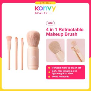 Oni 4 in 1 Retractable Makeup Brush (Eyeshadow Eyeliner Makeup Brush Makeup Multifuctional Brush)