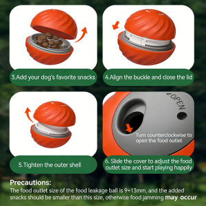 Interactive Dog Treat Ball Toy With Replaceable Plush Covers Automatic Rolling Pet Puzzle Toy For Boredom Rechargeable Dog Toys