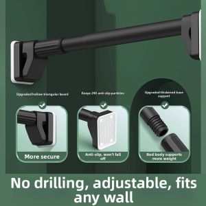 Telescopic Invisible Drying Rod Bathroom Laundry Hanger