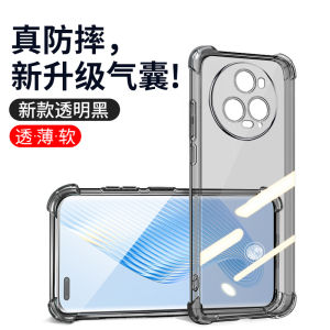 Honor Magic5 pro Transparent Shockproof Mens Phone Case with Airbag Full Cover Soft TPU Corner Shell for Magic4 3 pro 4 pro