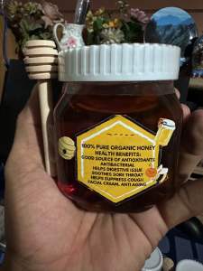 Pure Cultured Honey 200 ml with free honey dipper