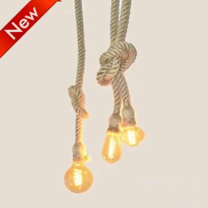 Drop lights Base E27 100 cm Socket Creative Country Style Loft Pendant Drop Lights Modern Minimalist design Lighting Rope Chandelier LED Vintage Hemp Rope Pendant Lamp Bar Dining room Kitchen drop lights【No Bulb】