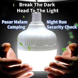 Breao 600W Rechargeable Light Bulb Waterproof Emergency Lamp Portable 5 Modes LED Night Market Light Outdoor Camping Light 5 Modes