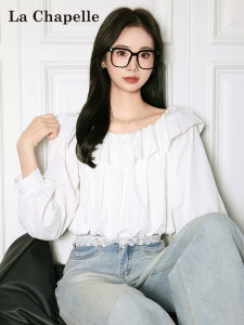 La Chapelle | Áo Blouse Dáng Rộng Vai Trễ Tay Voan