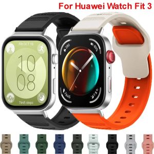 Silicone Strap For Huawei Watch Fit 3: Replacement Wristband & Correa Accessories