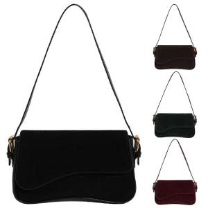 【New Arrival】Women PU Shoulder Bag Adjustable Strap Fashion Underarm Bag Elegant Shoulder Purse Vintage Commuting Bag Chic Hobo Bag