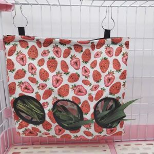 Pet Rabbit Hay Rack Feeding Bag Guinea Pig Dry Grass Bag Pet Supplies Chinchilla Rabbit Feeding Bag Pet Accessories