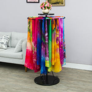 Iron Scarf Rack Scarf Display Stand Bath Towel Rack Tie Rack Display Rack Clothing Shelf Floor Shawl Stand