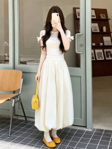 BIFEIMENG | Elegant French Style Floral Bud Long Dress