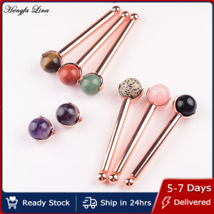 Hengfa Lina 1Pcs Ball Jade Roller Face-lift Facial Eyes Massage Roller Natural Quartz Aventurine Anti-wrinkle Beauty Skin Care