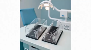 Rectangular Dental Acrylic Organizer Holder For Orthodontic Arch Wires Placing Case Transparent Flip Arch Wire Box
