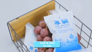 1Piece Reusable Ice Bag Water Injection Cooler Bag Ice Pack Drinks Refrigerate Frozen Food Seafood Storage Beg Ais 冰袋