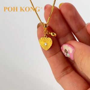 POH KONG 916/22K Gold Anggun Manja Heart Pendant