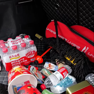 Car Trunk Leather Storage Box Rear Trunk Multipurpose Organizer Car Boot Foldable Box Car Accessories