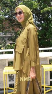 NMR Setelan Celana Kulot Tunik Katun Toyobo Vol 1543-5