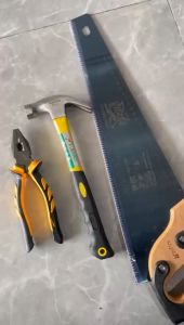 Gergaji kayu 18 inch-Palu kambing 8 oz-Tang kombinasi 8 inch