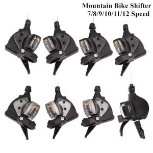 MicroNEW Mountain Bike Split-type Trigger Shifter Lever with Gear Indicator 3 X 7/8/9/10/11/12 Speed Fits 22.2mm Handlebar