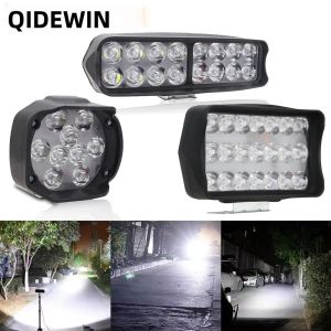 2PC 12V-80V Đèn LED Siêu Sáng E-Xe Đạp Đèn Trước Xe Máy Đèn Pha 8/12/16 LED Xe Ba Bánh Đèn Phụ Kiện Xe Đạp Màu Đen