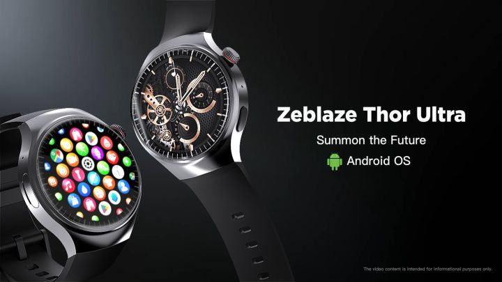 Smart Thor Zeblaze Thor Ultra Android Smart Watch AMOLED Screen 4G Independent ...