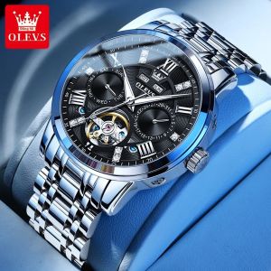OLEVS | Đồng Hồ Nam OLEVS 6701 Tự Động Cơ Khí Thời Trang Thép Không Gỉ Bánh Xe Cân Bằng Lộ Cơ Chống Nước Phong Cách Thể Thao Hiển Thị Bộ Máy Lộ Cơ