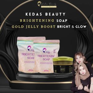 (READY) PAKET GLOWING 2 SABUN DAN 1 GOLD JELLY KEDAS BEAUTY ORIGINAL BPOM
