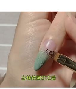 渐变蕾丝扫扫笔粉尘金粉笔刷 Gradient Art Brush Dust Brush Skycity Nail Art Brush Smudge Gradient Painting GelArt Brush
