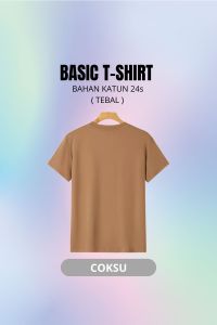 Kaos Polos Cotton Combed 24s Lengan Pendek Pria Wanita