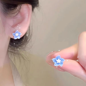 ต่างหูดอกชาน่ารักสำหรับผู้หญิง ดีไซน์เรียบง่าย สไตล์หวานๆ ใหม่ล่าสุด 2025 เครื่องประดับแฟชั่นอเนกประสงค์