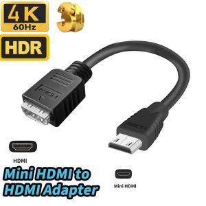 4K Mini HDMI to HDMI 2.0 Cable Adapter 4K 60Hz HDMI to Mini HDMI Adapter Converter Cable Mini HDMI to HDMI female Adapter Kable