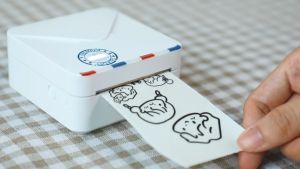 Phomemo M02S Bluetooth Thermal Label Printer Portable HD 304dpi Printing Resolution Inkless Mini Sticker Maker Machine Pocket Photo Printer Great For PictureNotesLogoPrintpod