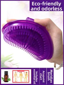 Universal Full Body Meridian Brush Facial Massage Tool Leg Gutta Percha Beauty Salon Massage Brush Meridian Massager Device