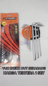 FREED KUNCI L SET HEX KEY RING 1 2 3 4 5 6 7 8 9 10 MM 10IN1 TOOLS/1SET