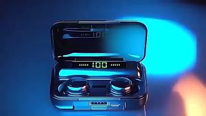 M19 TWS wireless Bluetooth headset gaming earbuds 9D HiFi sound LED display can be called and charged with flashlight