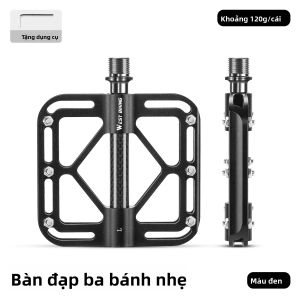 West Biking | Đèn Chân Ba Gai Hợp Kim Titan
