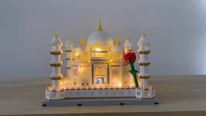 Swan Castle Mainan Balok Susun Kastil Hadiah Istana Princess Blok Bangunan Castle Dream Castle