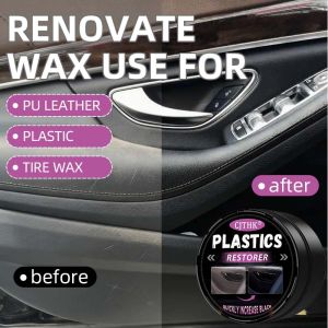 Car Plastic Restorer Back To Black Gloss Auto Interior Leather & Panel Renewal Wax Coating Agent Auto Polish And Repair Coating