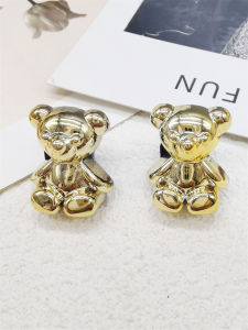 2PCS Bling Rhinestone Bear Shoelace Charms ABS Heart Bowtie Shoe Lace Decorations Accessories DIY Golden Shoe Clips Fit Sneakers