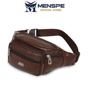 MENSPE Chest Bag Waist Bag Waterproof PU Bag Sports Bag Large Capacity Casual Bag Messenger Bag  Outdoor Fitness Bag Travel Bag Business Bag For Men Women