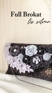 Putra Sukapura Clutches Pesta Fashion Tas Wanita Cantik Party Clutch Anyaman Full Brokat New