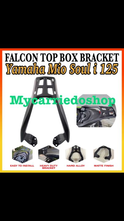 Motorcycle Rear Heavy Duty Alloy Top Box Bracket For Yamaha Mio Soul i 125 Made in Thailand High Quality