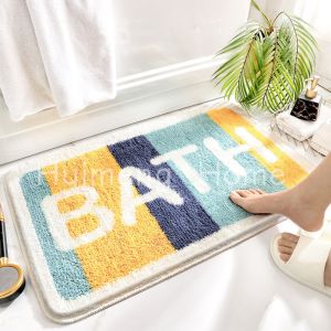 Bathroom Rug Machine Washable Bathroom Floor Mat Extra Soft Absorbent Non-Slip Bath Rug