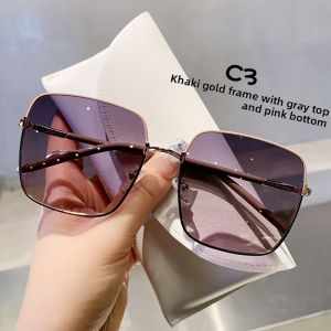 RUIYABO | Anti-UV Large Frame Sunglasses for Myopia with Ins Style