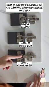 Bản lề cố định lắp tủ nhựa tủ gỗ đồ nội thất