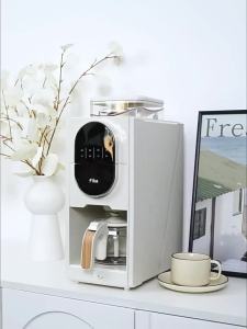 Coffee Machine With Grinder Coffee Electric Machine Coffee Maker Portable Automatic Coffee Bean Grinder Bean Flour Dual-Use Freshly Ground American Drip Filter 咖啡机