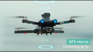 Original 4K Drone with Camera Follow Me 8K HD GPS Drone Professional Aerial Photography Drone with 3 Cameras Long Distance Flight Time Foldable Drone for Vlog