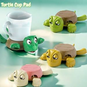 Turtle Cup Holder Funny Open Eyes Turtle Coaster 3d Printed Turtle Home Table Decor Fun Gift for Friends