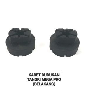 Karet Dudukan Tangki Belakang Mega Pro (Set Isi 2) - Rubber Peredam Ganjal Ganjel Bantalan Tengki Bensin Minyak Belakang Honda Megapro Lama Mega Pro Primus